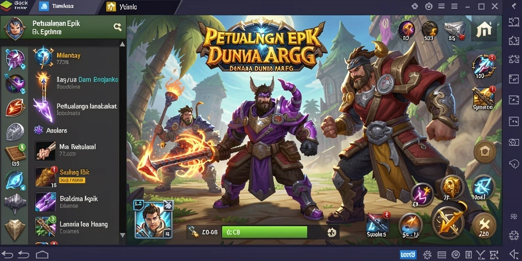 Tampilan gameplay seru di dunia fantasi ARPG.