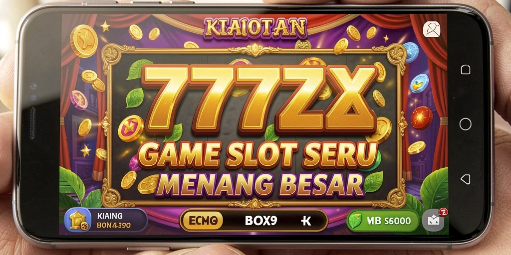 Screenshot utama 777ZX menampilkan gameplay Slot yang seru dan penuh warna.
