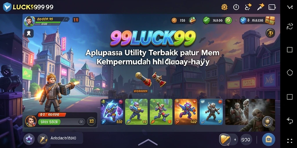 Tampilan utama 99LUCK99 yang sederhana dan fungsional.