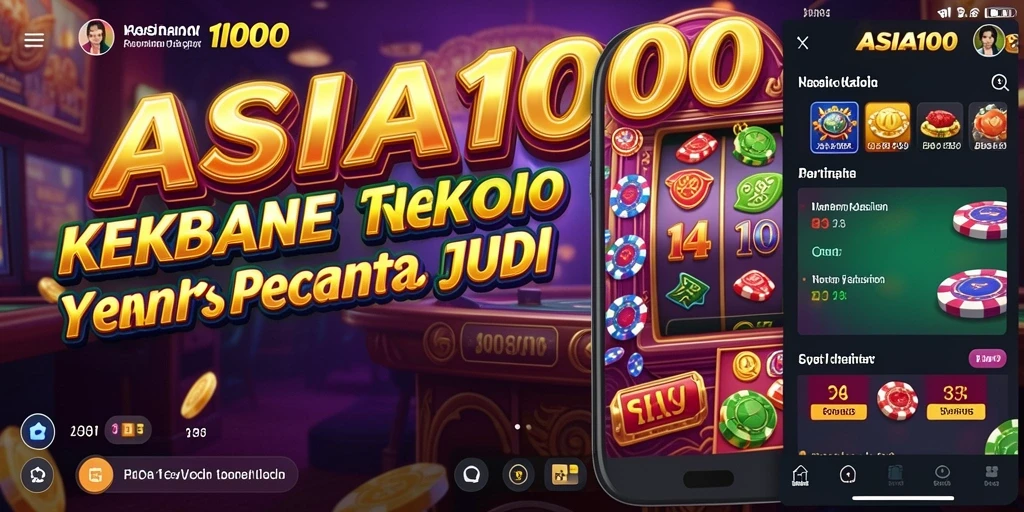 Tampilan gameplay seru dari ASIA100 dengan berbagai pilihan permainan Kasino.