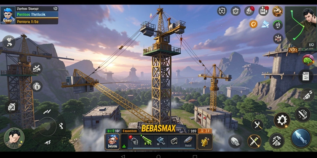 Tampilan menarik dari gameplay Tower Defense BEBASMAX.
