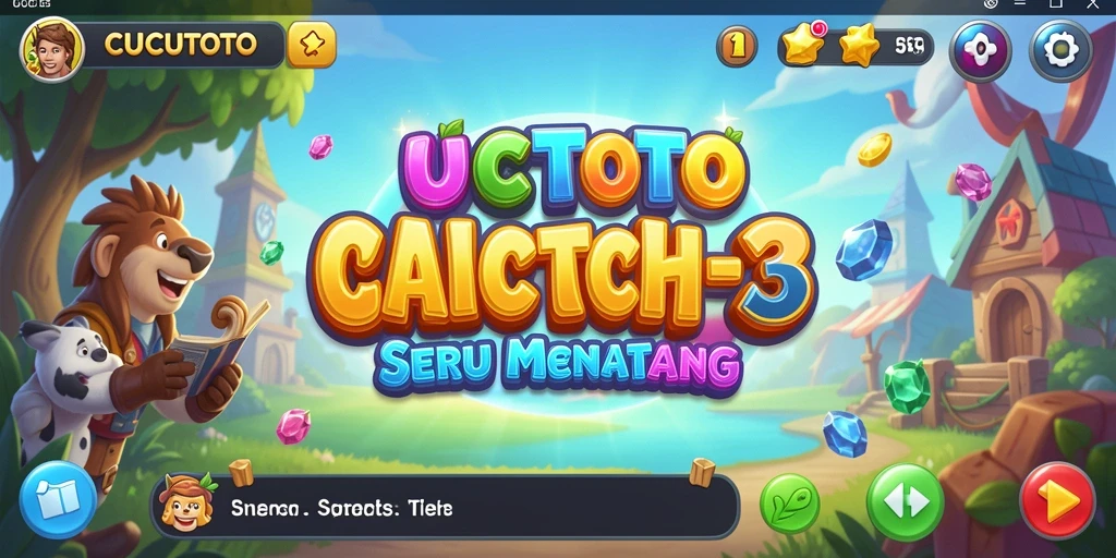 Screenshot gameplay CUCUTOTO menampilkan keseruan mencocokkan elemen.