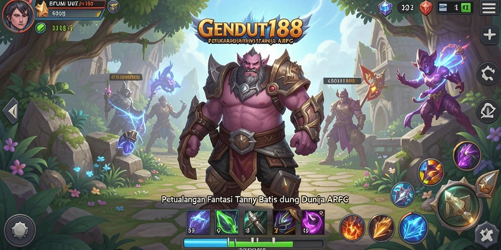 Tampilan gameplay GENDUT188 yang menarik dengan pertarungan seru di dunia fantasi.