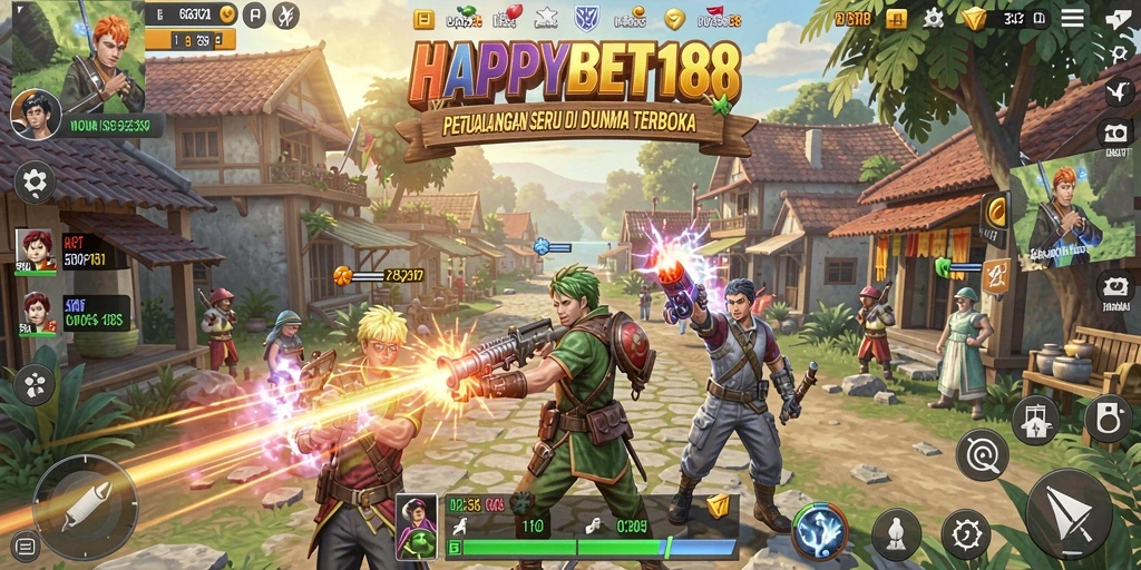 Gameplay seru dan mendebarkan di dunia terbuka HAPPYBET188.