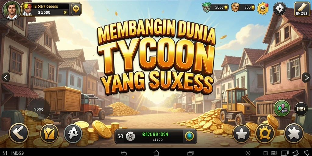 Tampilan gameplay yang menarik dari IND89 dengan elemen Tycoon.