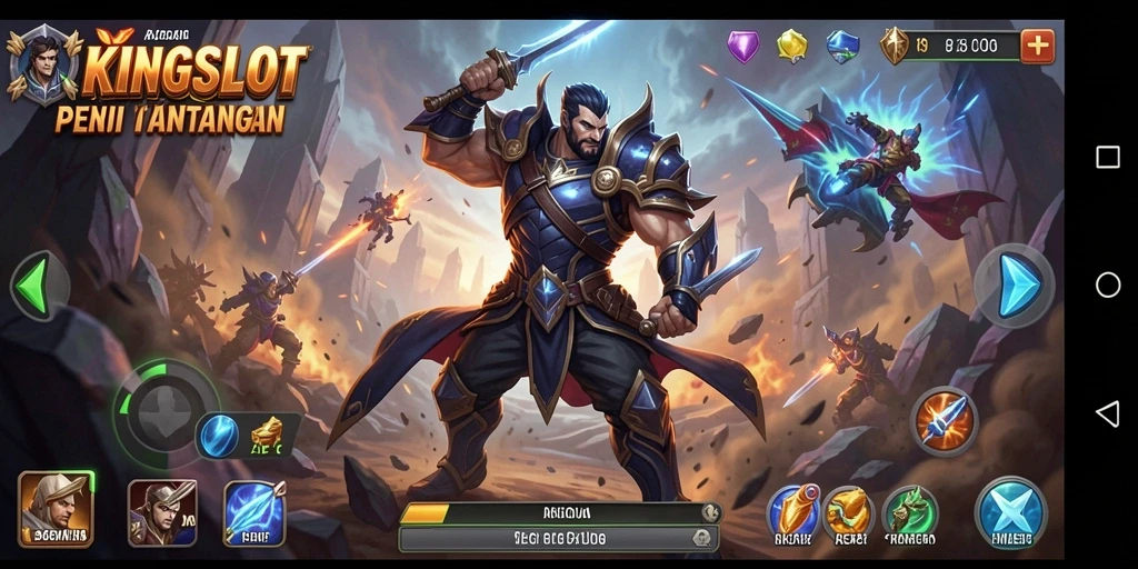 Tampilan aksi seru dalam permainan KINGSLOT yang memikat.