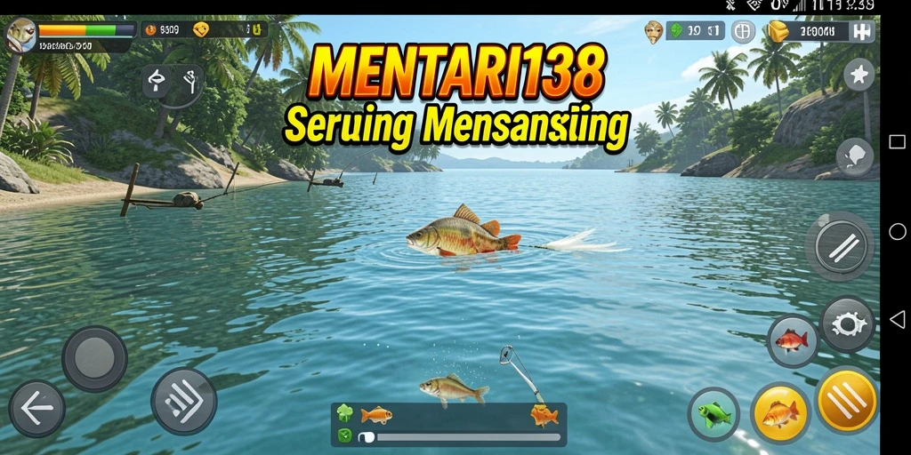 Gameplay MENTARI138 menampilkan pengalaman memancing yang mendebarkan.
