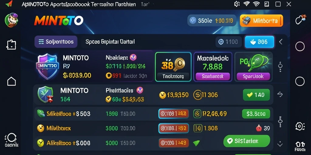 Tampilan gameplay MINTOTO yang menarik dan interaktif untuk taruhan olahraga.