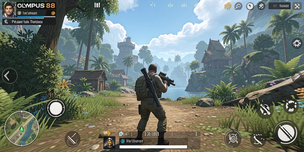 Tampilan gameplay OLYMPUS88 yang menakjubkan di dunia terbuka.