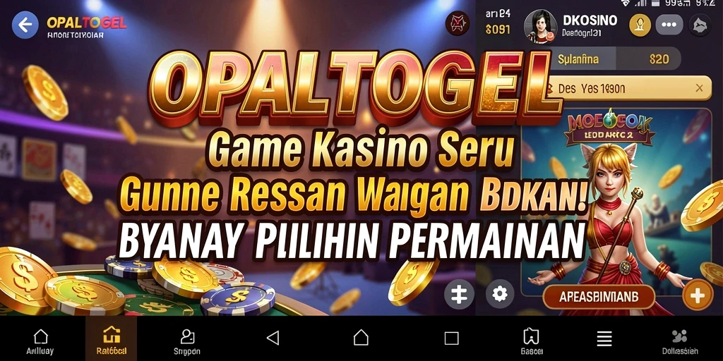 Tampilan menarik dari gameplay Kasino di OPALTOGEL.