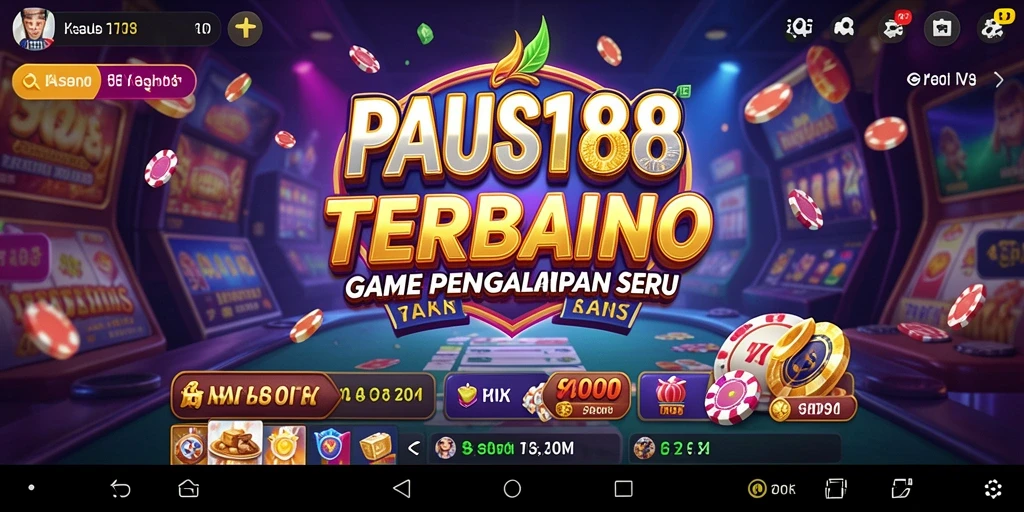 Tampilan permainan Kasino yang menarik di PAUS188.
