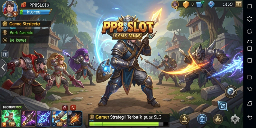 Screenshot gameplay PP8SLOT menampilkan pertempuran strategi yang intens.