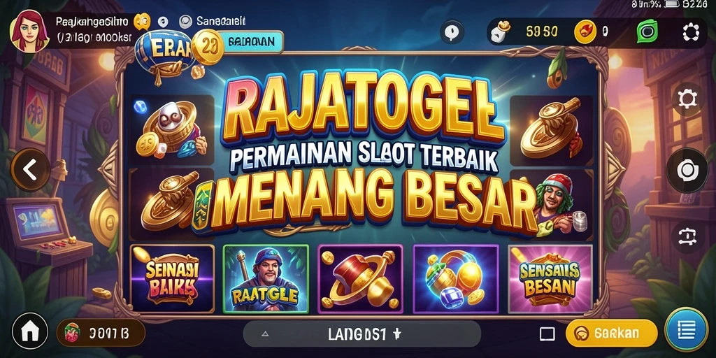 Tampilan menarik gameplay Slot RAJATOGEL yang penuh warna.
