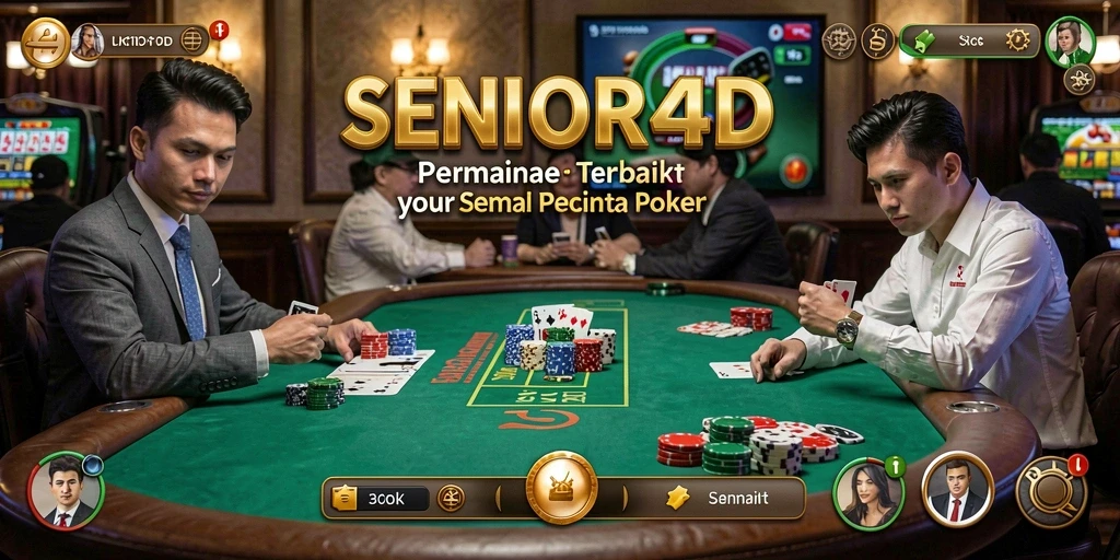 Screenshot gameplay poker yang seru di SENIOR4D.