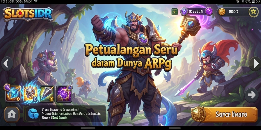 Tampilan menegangkan dari gameplay ARPG di SLOTSIDR.