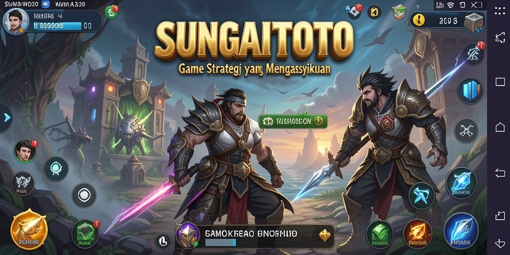 Screenshot utama SUNGAITOTO menampilkan aksi gameplay strategis yang seru.