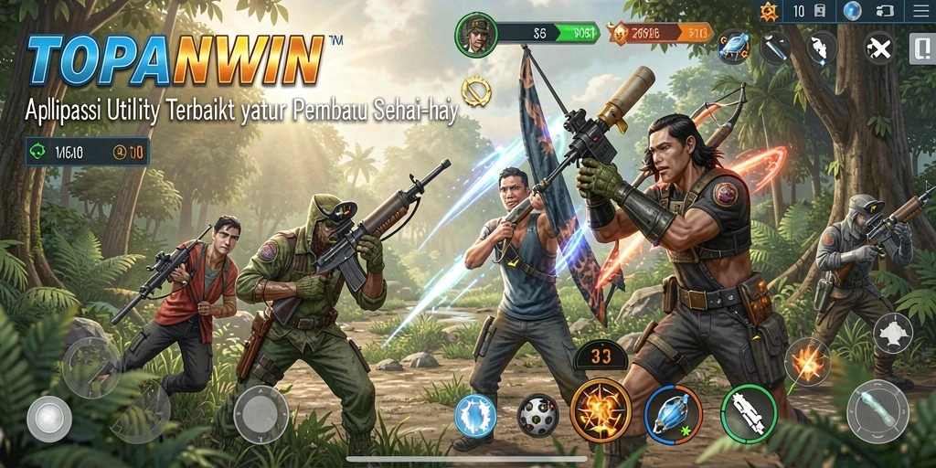 Tampilan antarmuka yang sederhana dan efektif dari TOPANWIN.