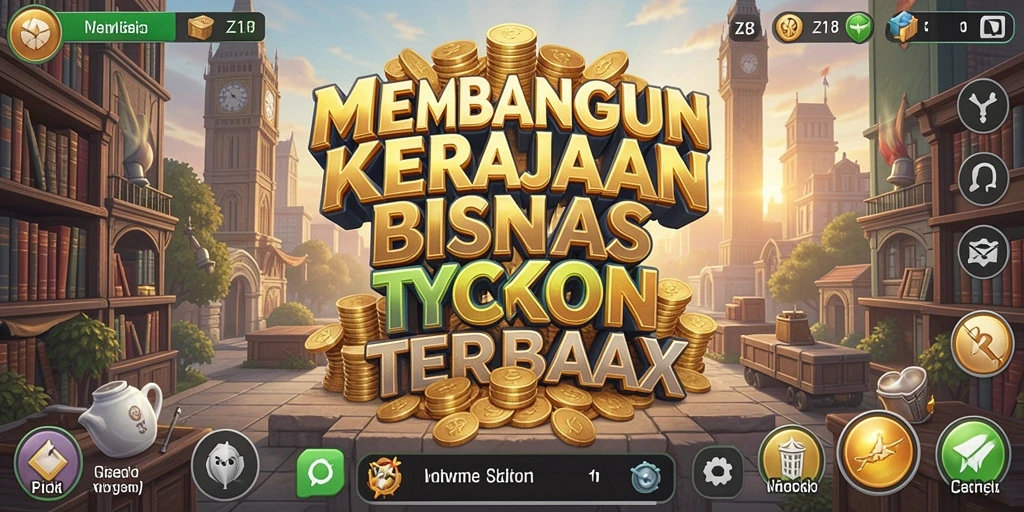 Tampilan gameplay Z18 yang menarik dengan elemen Tycoon.